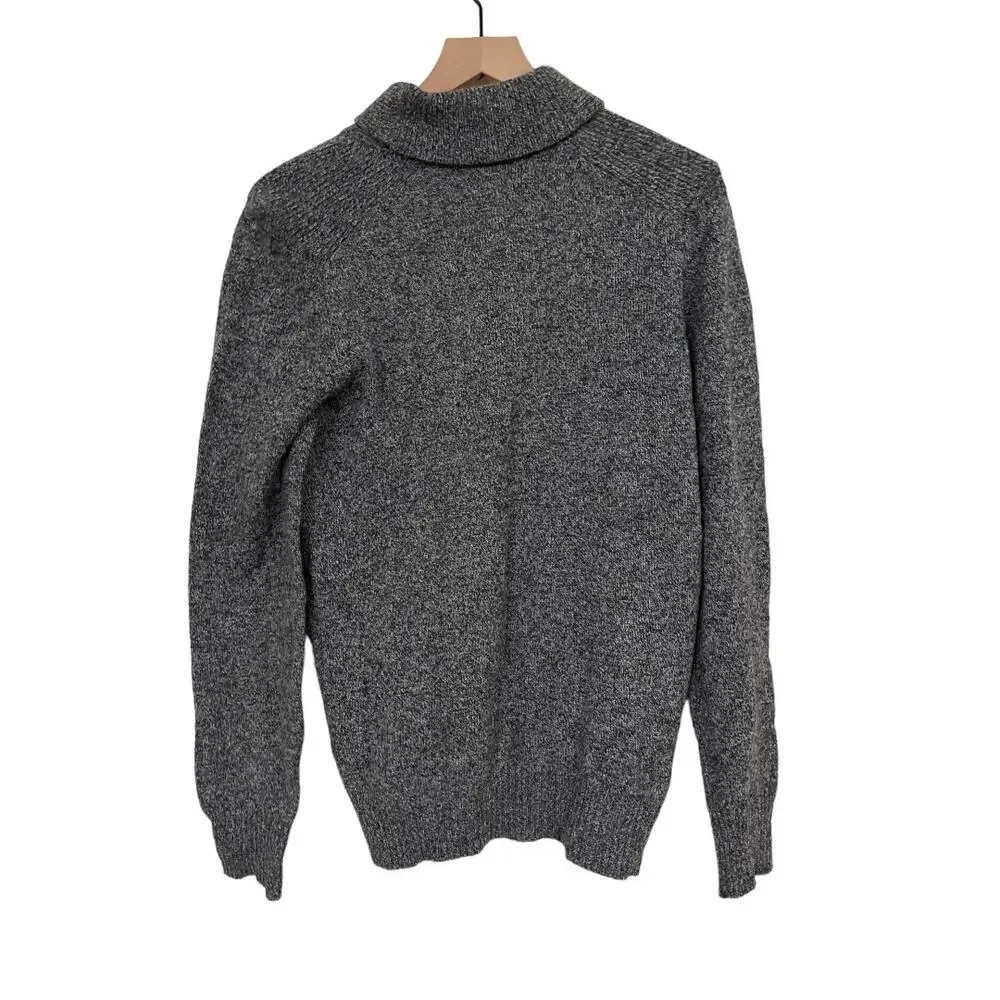 Joseph Abboud Mens Collared Knit Pull Over Gray Sweater Wool Blend Size Medium
